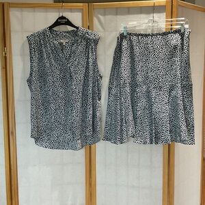 Hobbs Black and White Women's Skirt